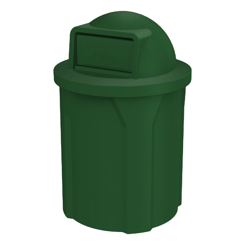 42 Gallon Classic Round | Dome Top Lid - Assembly - Red - Anchorline Supply