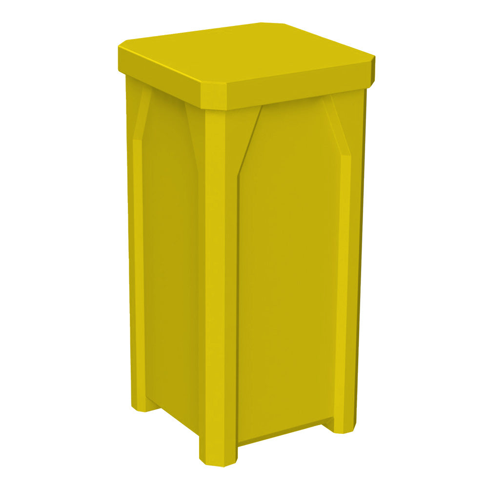 22 Gallon Classic Square | Flat Lid Dust Cover - Assembly - Brown - Anchorline Supply