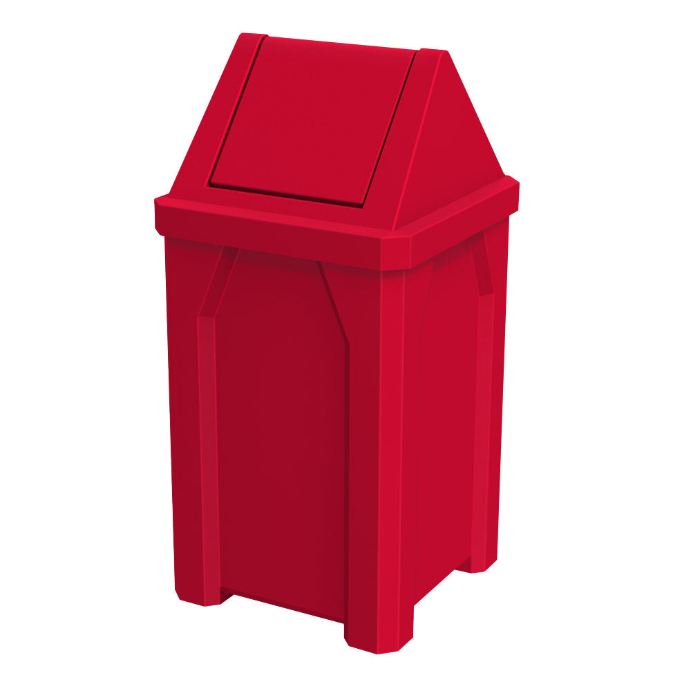32 Gallon Classic Square | Swing Top Lid - Assembly - Blue - Anchorline Supply