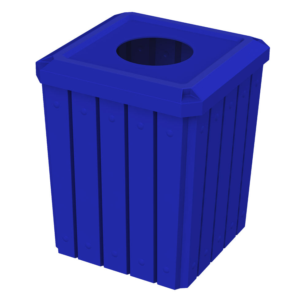 52 Gallon Signature Square | Flat Lid with 11.5" Hole - Assembly - Anchorline Supply