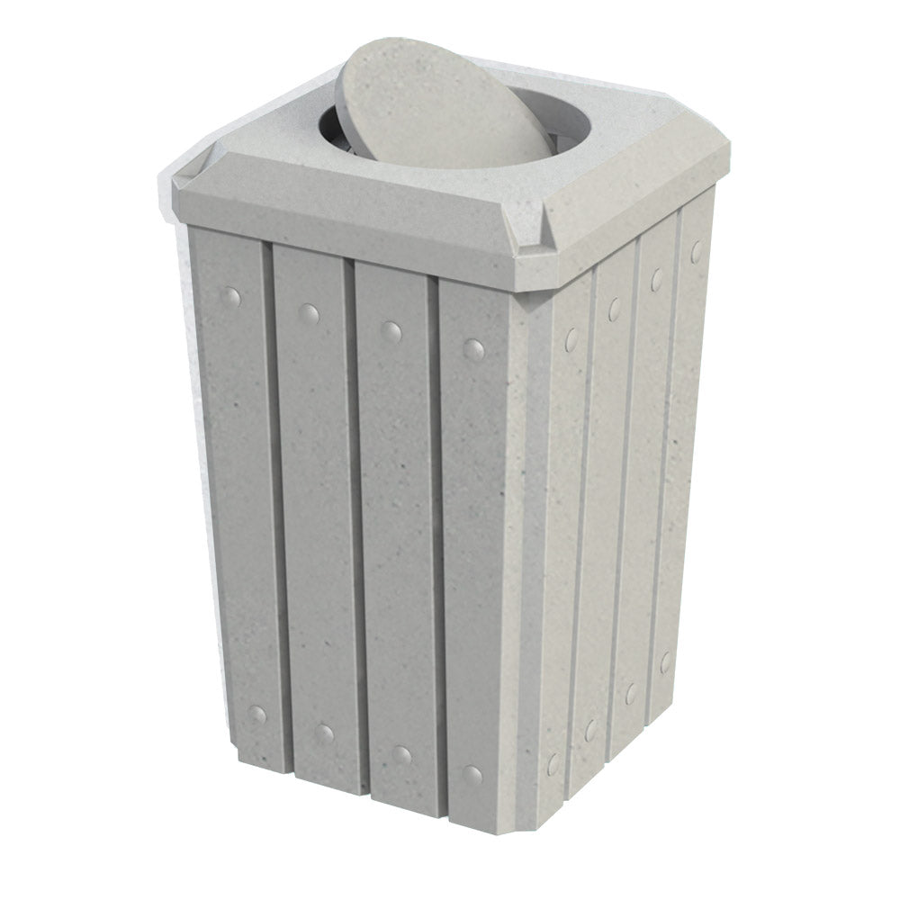 32 Gallon Signature Square | Bug Barrier Lid - Assembly - Yellow - Anchorline Supply