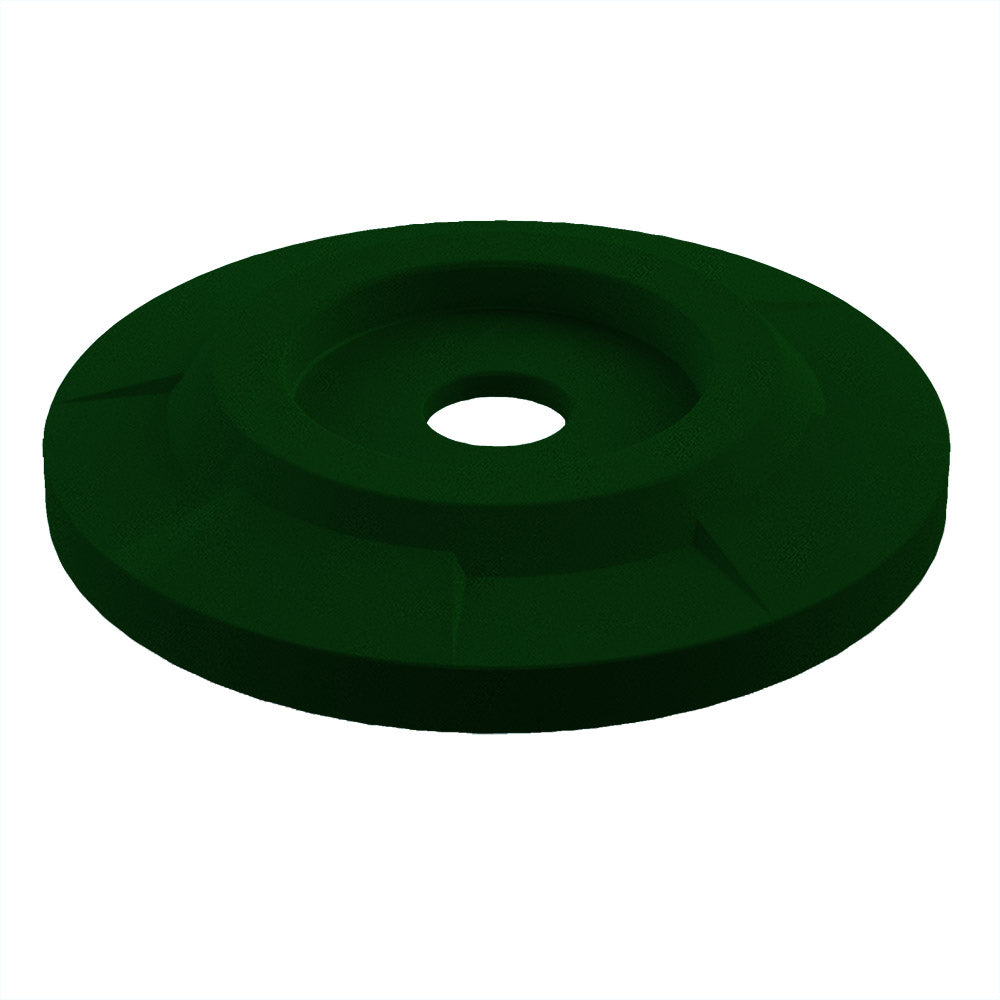 Flat Top with 5" Hole (fits 42 & 55 gallon round) - Yellow - Anchorline Supply