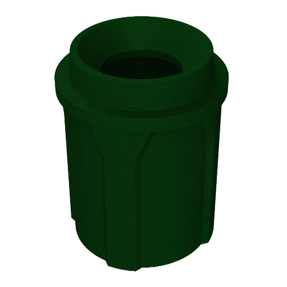 42 Gallon Classic Round | Funnel Lid with 11.5" hole - Assembly - Red - Anchorline Supply