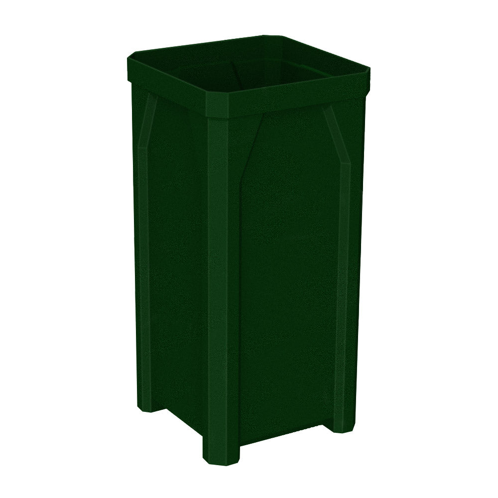 22 Gallon Square Classic Receptacle - Yellow - Anchorline Supply