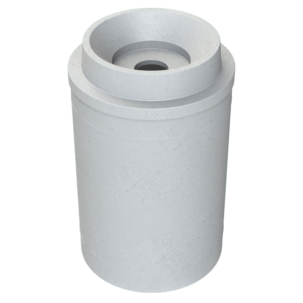 55 Gallon Classic Round | Funnel with 5"Hole Lid - Assembly - Blue - Anchorline Supply