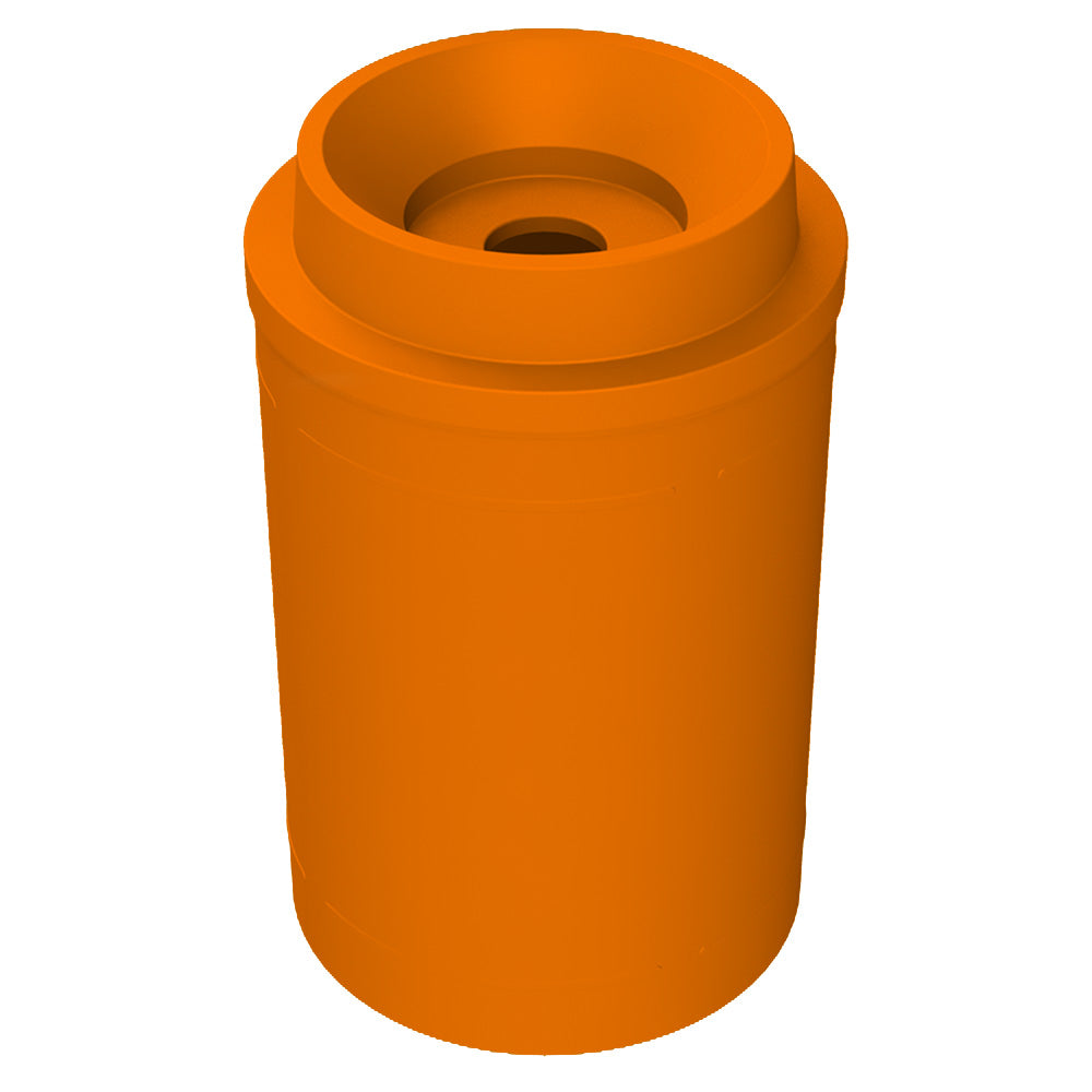 55 Gallon Classic Round | Funnel with 5"Hole Lid - Assembly - Red - Anchorline Supply