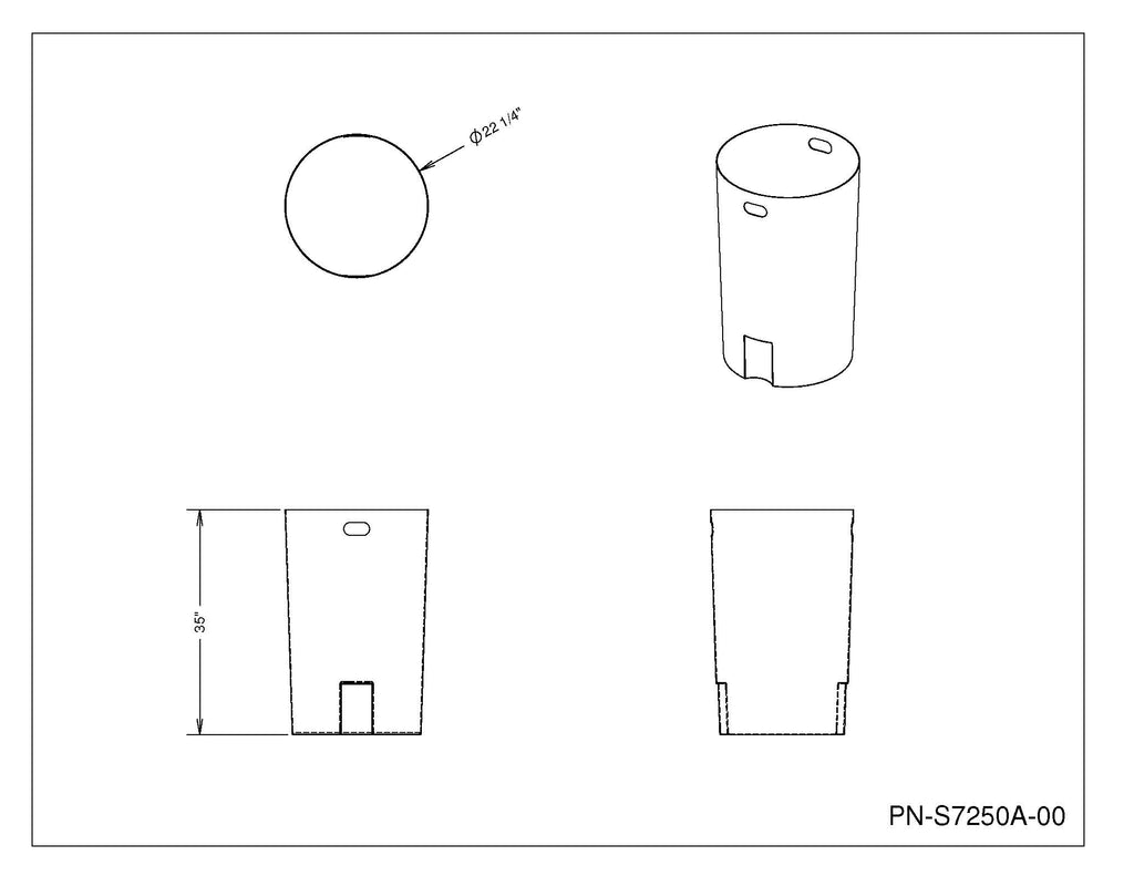 42 Gallon Round Receptacle Liner - Colored (+$9) - Anchorline Supply