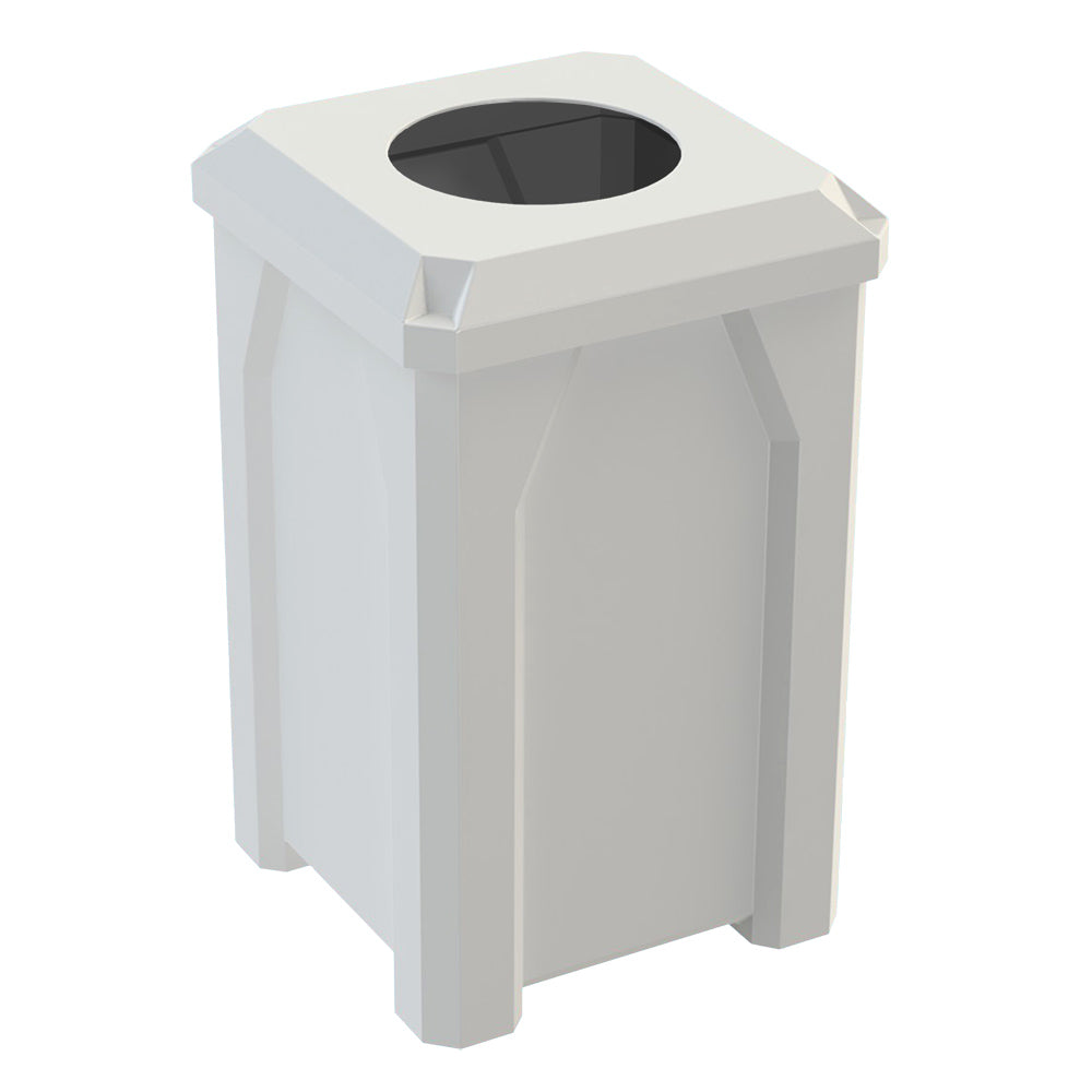 32 Gallon Classic Square | 11.5" Recycle Lid - Assembly - Orange - Anchorline Supply