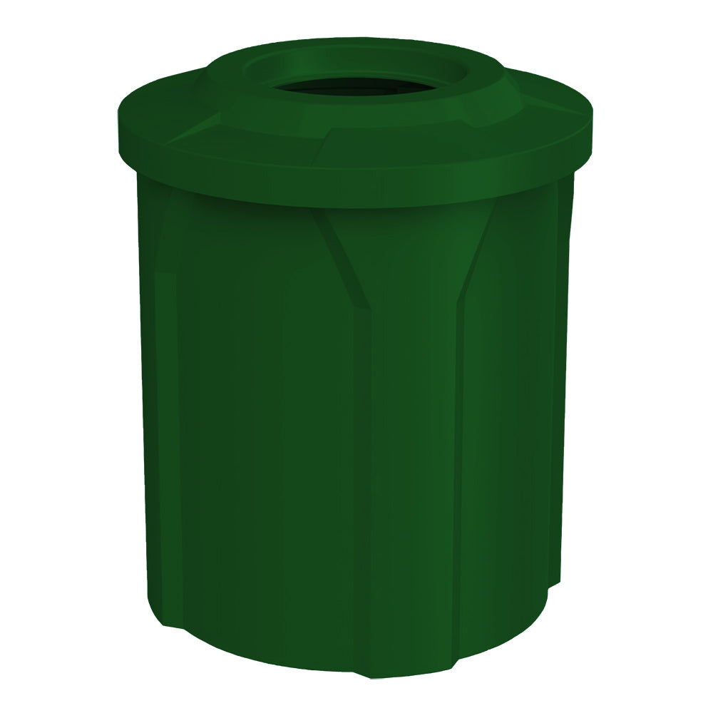 42 Gallon Classic Round | Flat Lid with 11.5" hole - Assembly - Blue - Anchorline Supply