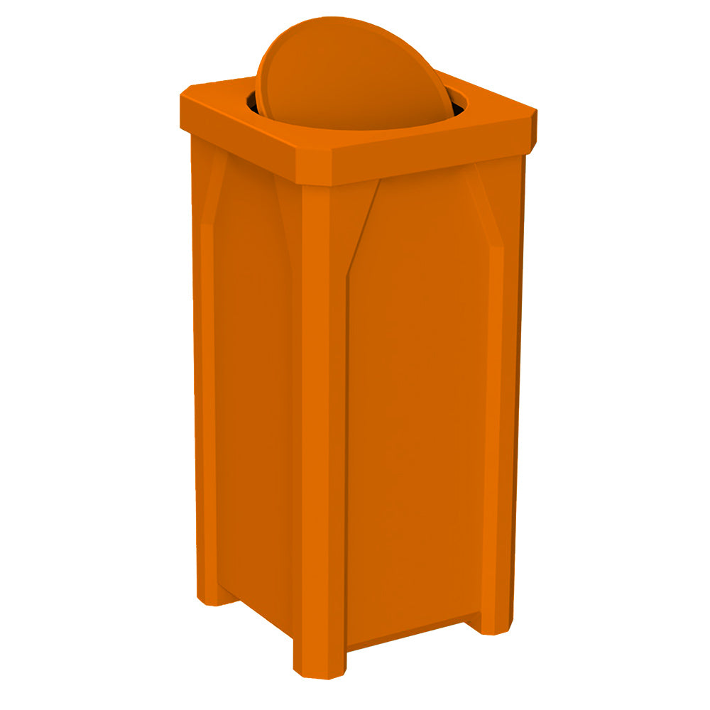 22 Gallon Classic Square | Bug Barrier Lid - Assembly - Blue - Anchorline Supply