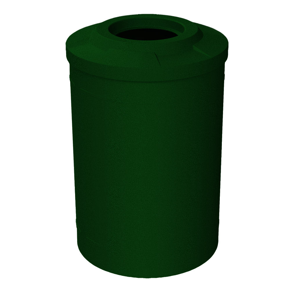 55 Gallon Classic Round | Flat top with 11.5" hole Lid - Assembly - Beige Granite - Anchorline Supply