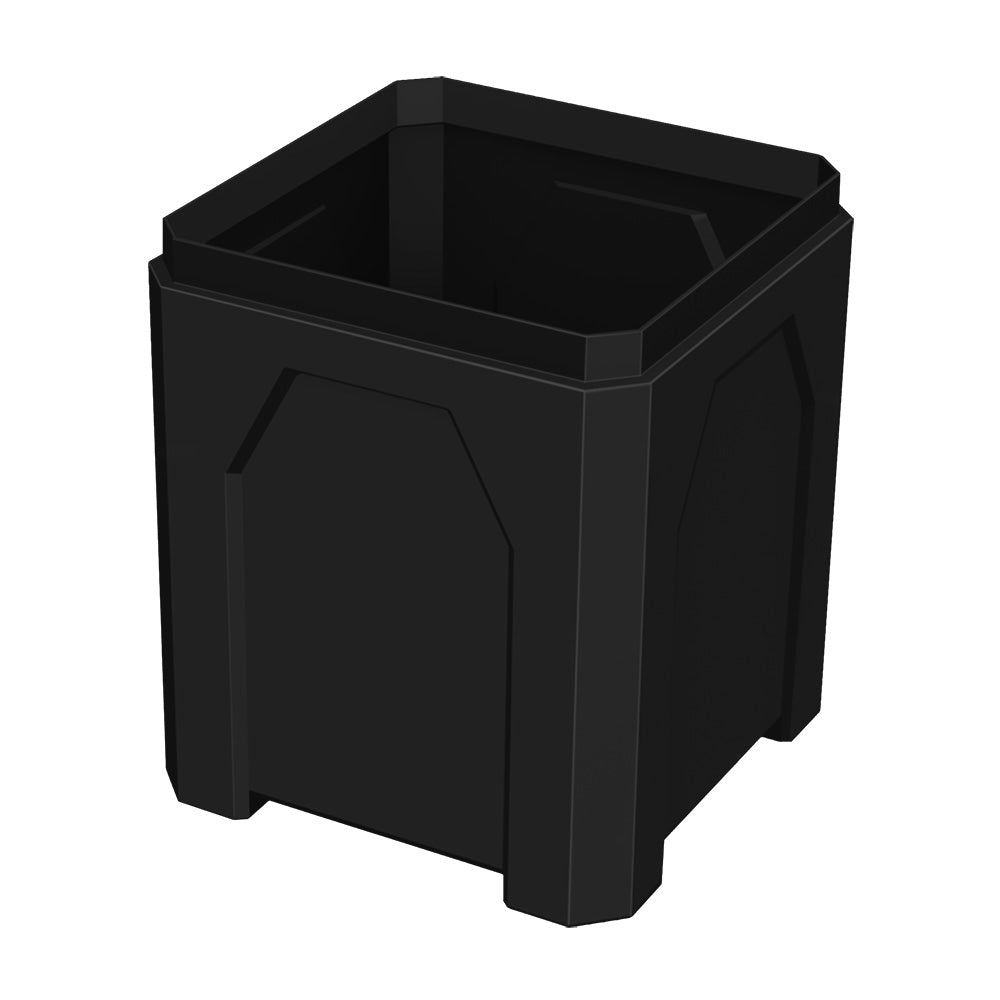 52 Gallon Square Classic Receptacle - Green - Anchorline Supply