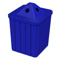 52 Gallon Signature Square | Pyramid Top - Assembly - Blue - Anchorline Supply