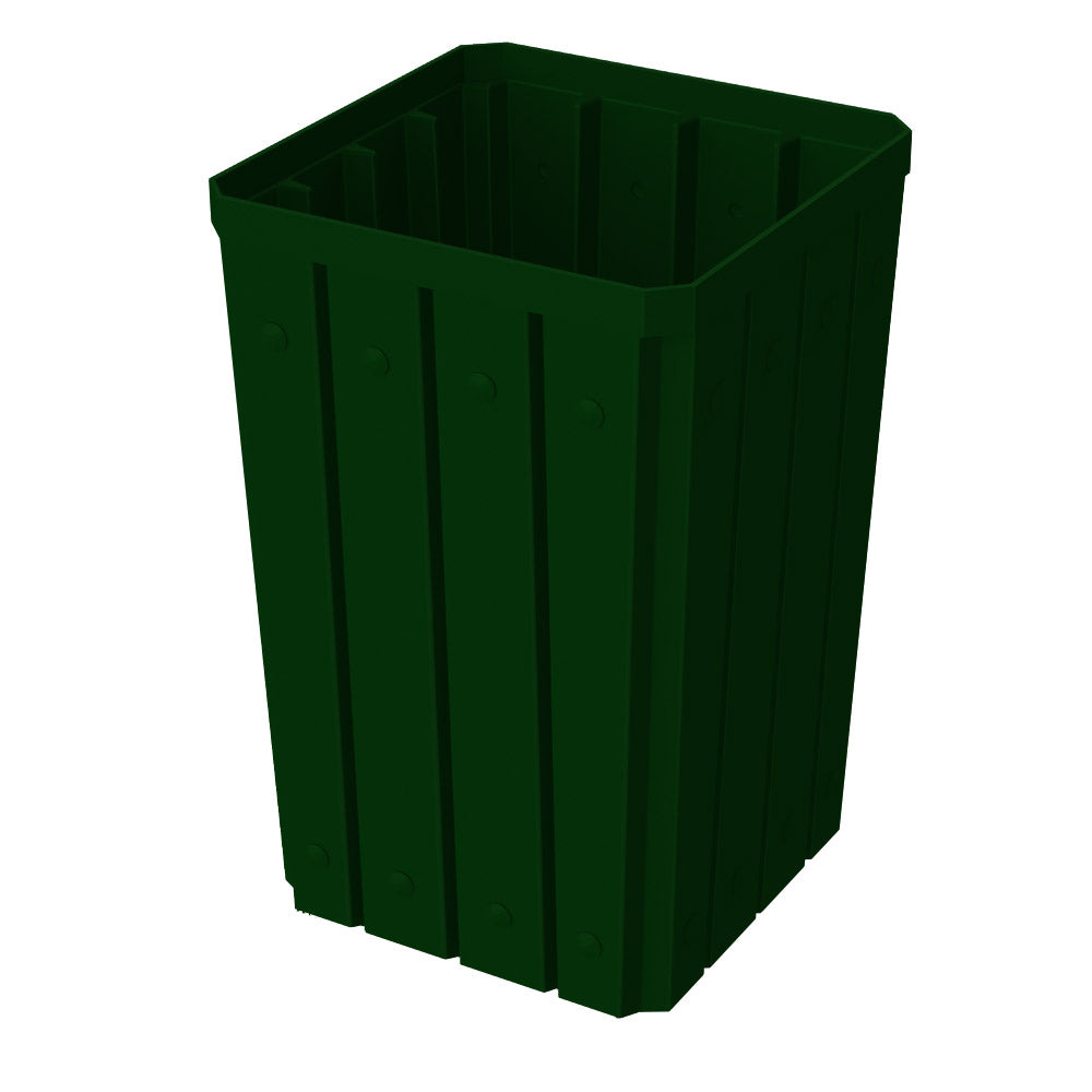 32 Gallon Square Signature Receptacle - White - Anchorline Supply
