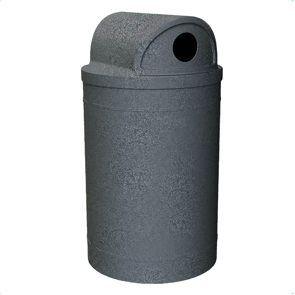 55 Gallon Classic Round | 2-Way with 5" inch holes Top - Assembly - Green Granite - Anchorline Supply