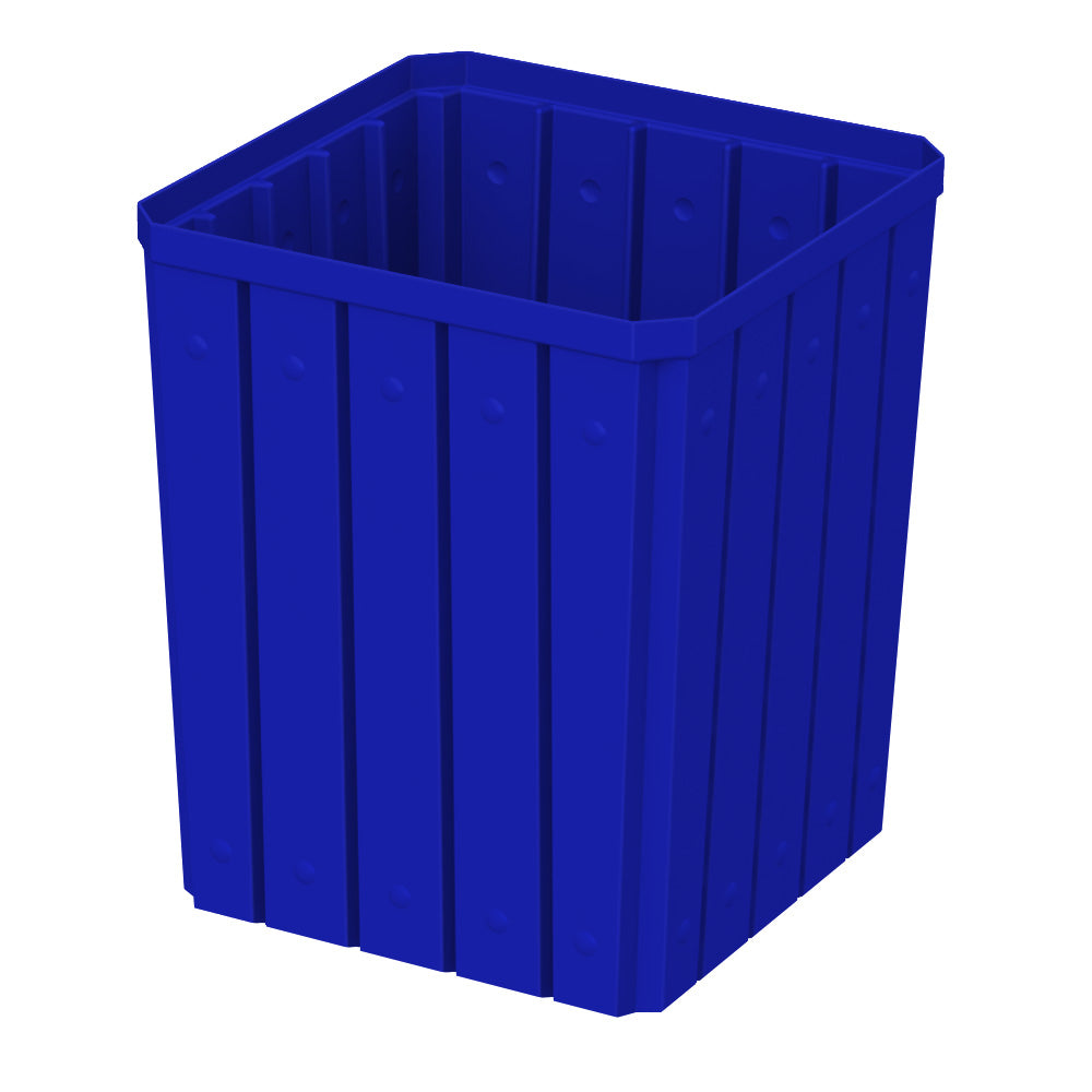 52 Gallon Square Signature Receptacle - Brown - Anchorline Supply