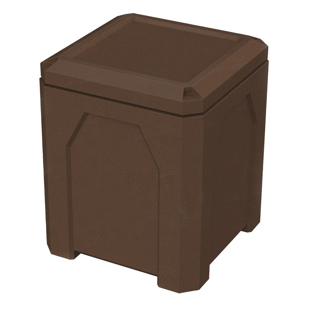 52 Gallon Classic Square | Flat Lid Dust Cover - Assembly - Yellow - Anchorline Supply