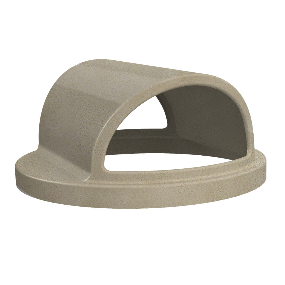 3-PACK - 2-Way Open Lid (fits 42 & 55 gallon round) - Beige Granite - Anchorline Supply