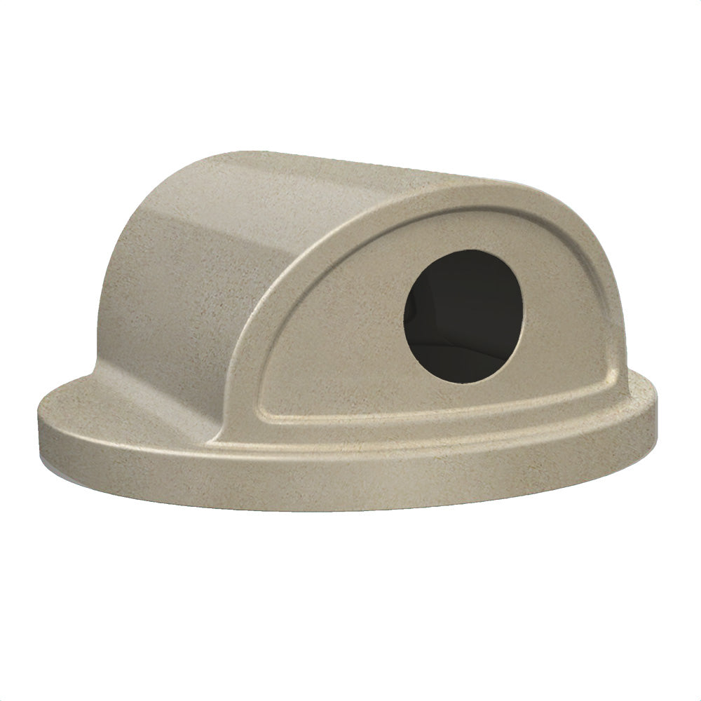 2-Way with 5" Holes (fits 42 & 55 gallon round) - Dark Granite - Anchorline Supply
