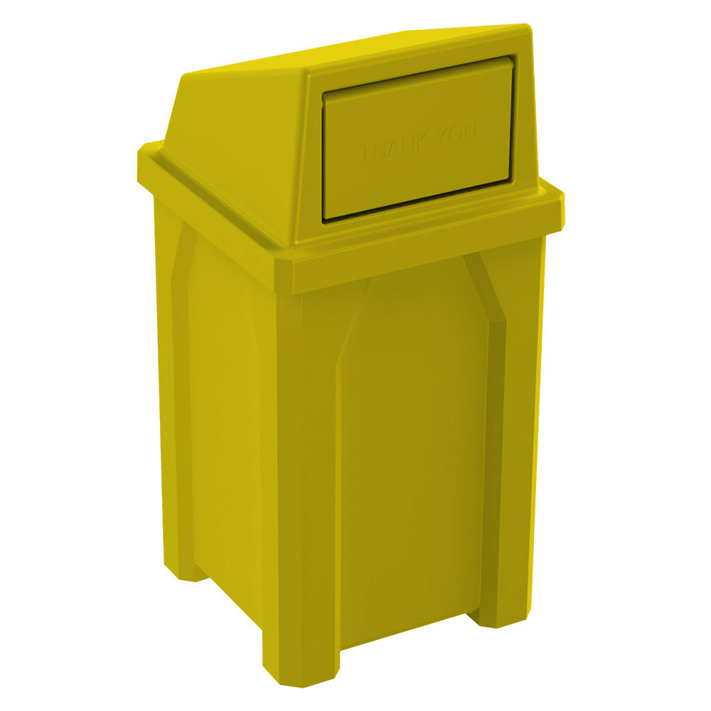 32 Gallon Classic Square | Square Dome Top - Assembly - Black - Anchorline Supply