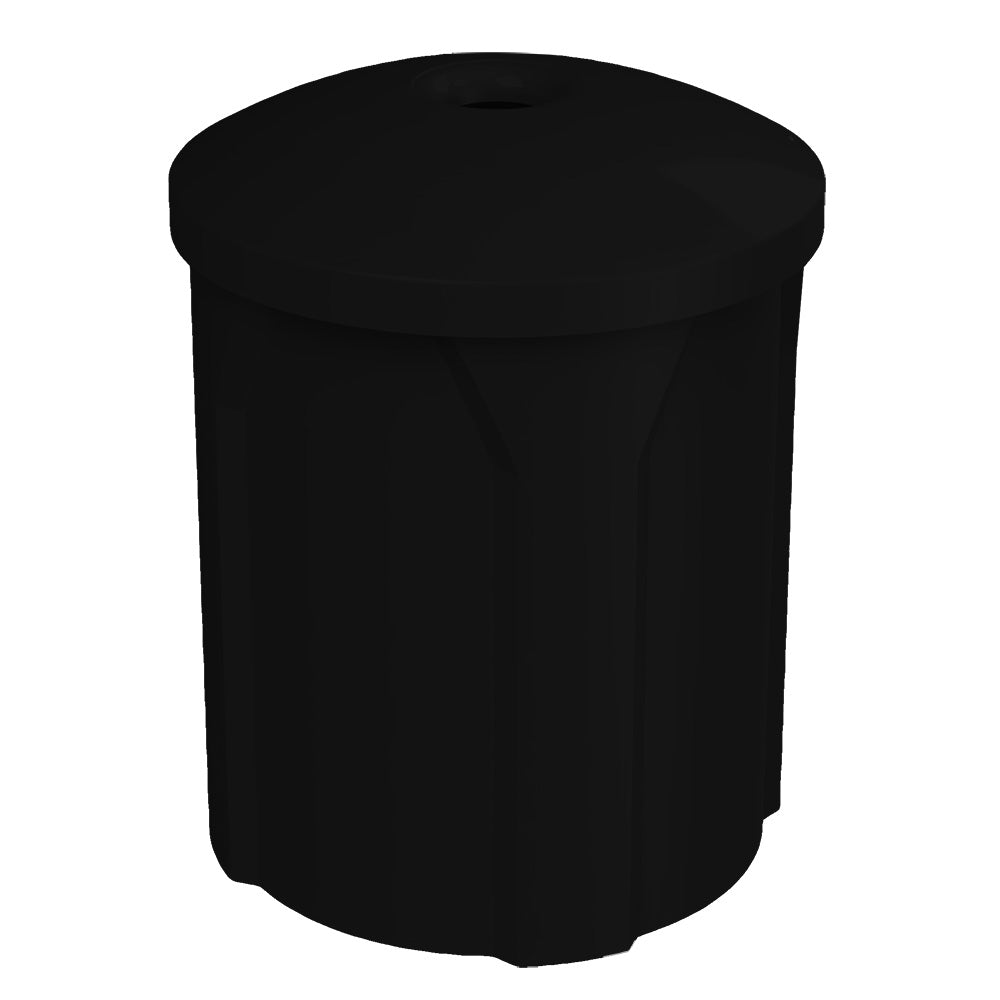 42 Gallon Classic Round | Mushroom Lid - Assembly - Dark Granite - Anchorline Supply