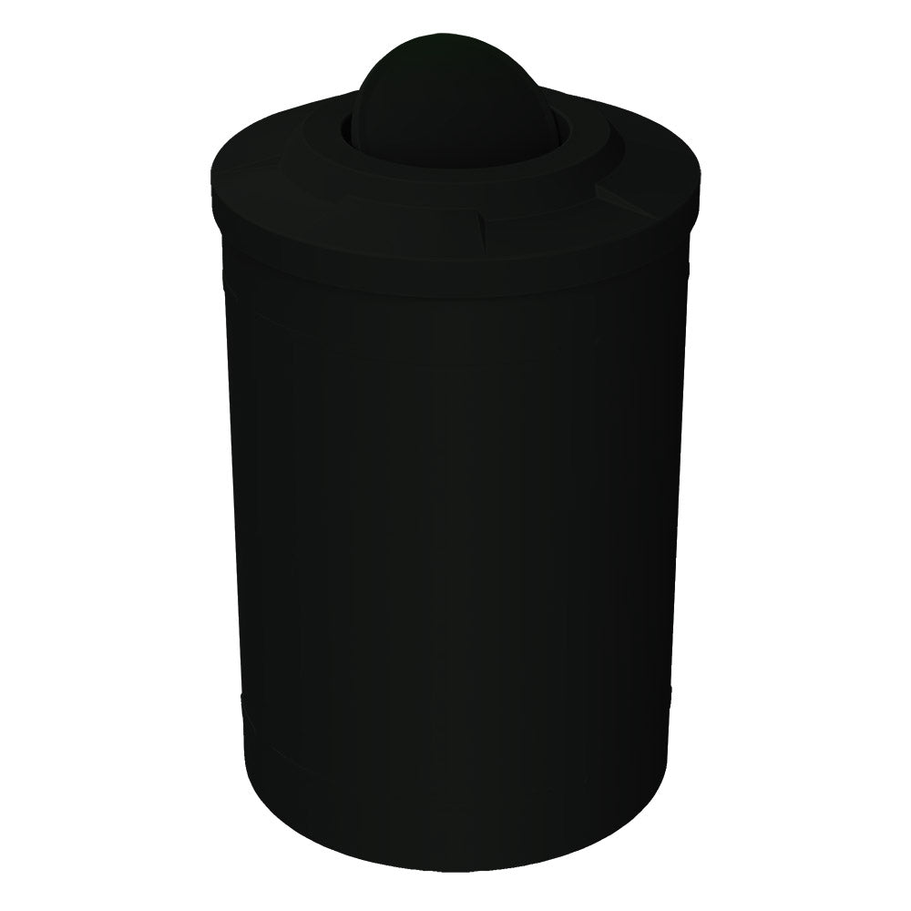 55 Gallon Classic Round | Flat Top with Bug Barrier - Assembly - Green - Anchorline Supply