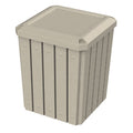 52 Gallon Signature Square | Flat Lid Dust Top - Assembly - Blue - Anchorline Supply