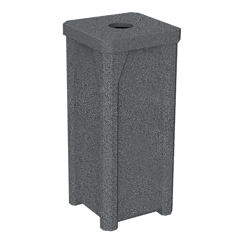 22 Gallon Classic Square | 5" Recycle Lid - Assembly - White - Anchorline Supply