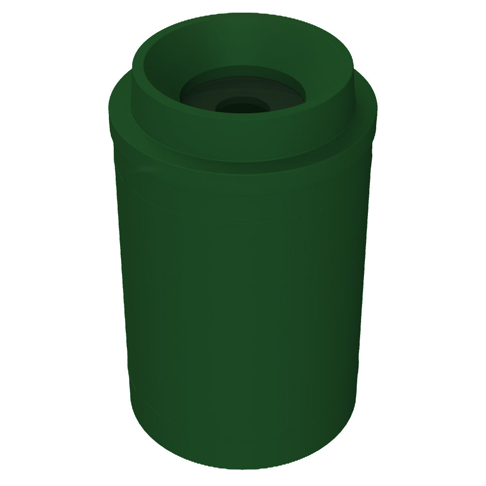 55 Gallon Classic Round | Funnel with 11.5"Hole Lid - Assembly - Green Granite - Anchorline Supply