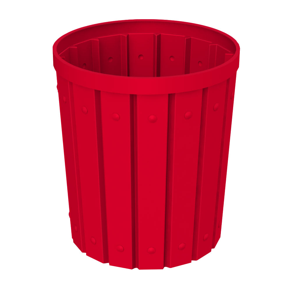 42 Gallon Round Signature Receptacle - Black - Anchorline Supply