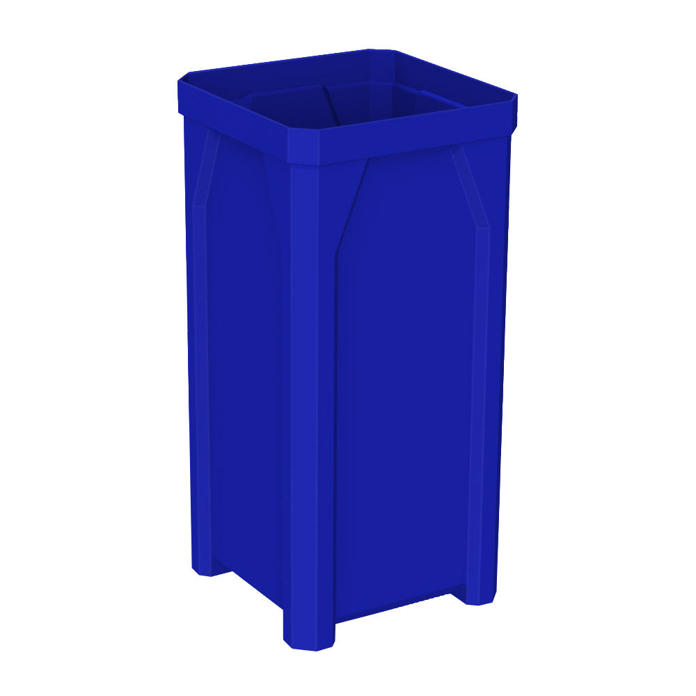 22 Gallon Square Classic Receptacle - Green Granite - Anchorline Supply